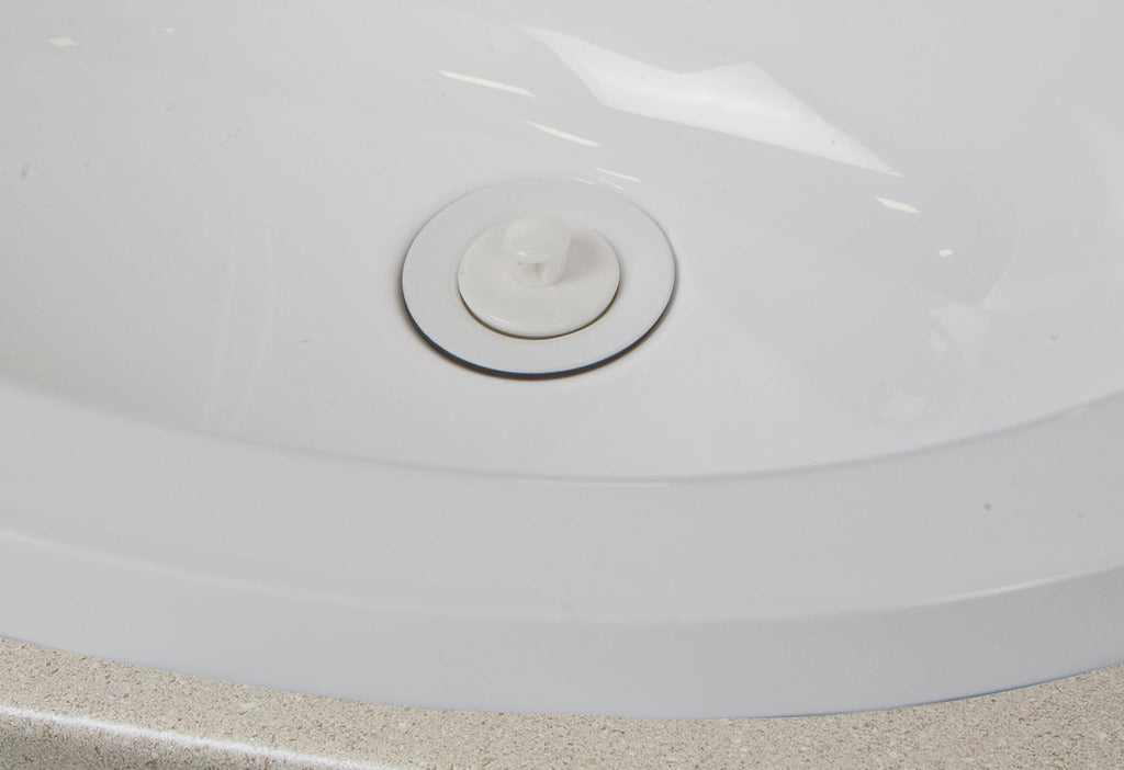 Drain Stopper, White Finish