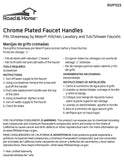Faucet Handles, Chrome Finish