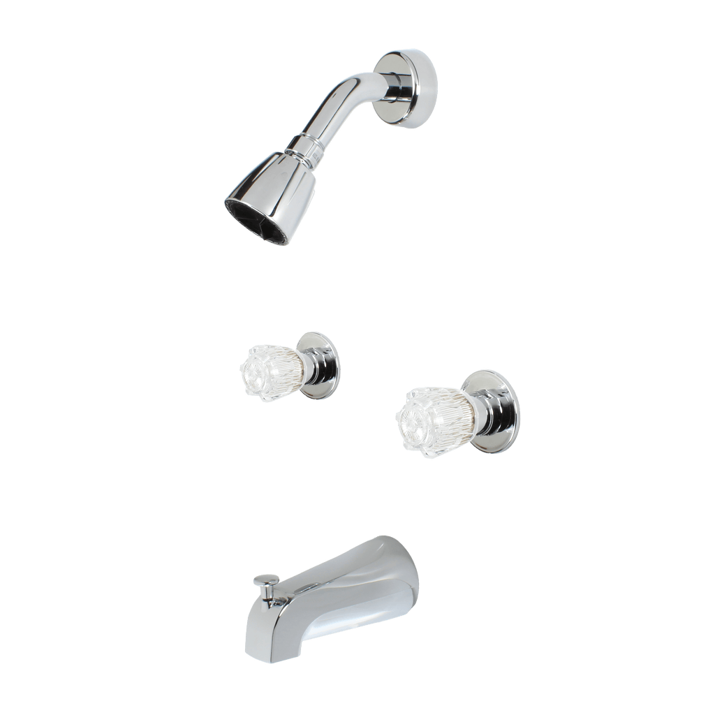 Mobile Home and RV 8 in. 2-Handle Tub and Shower Faucet in Chrome